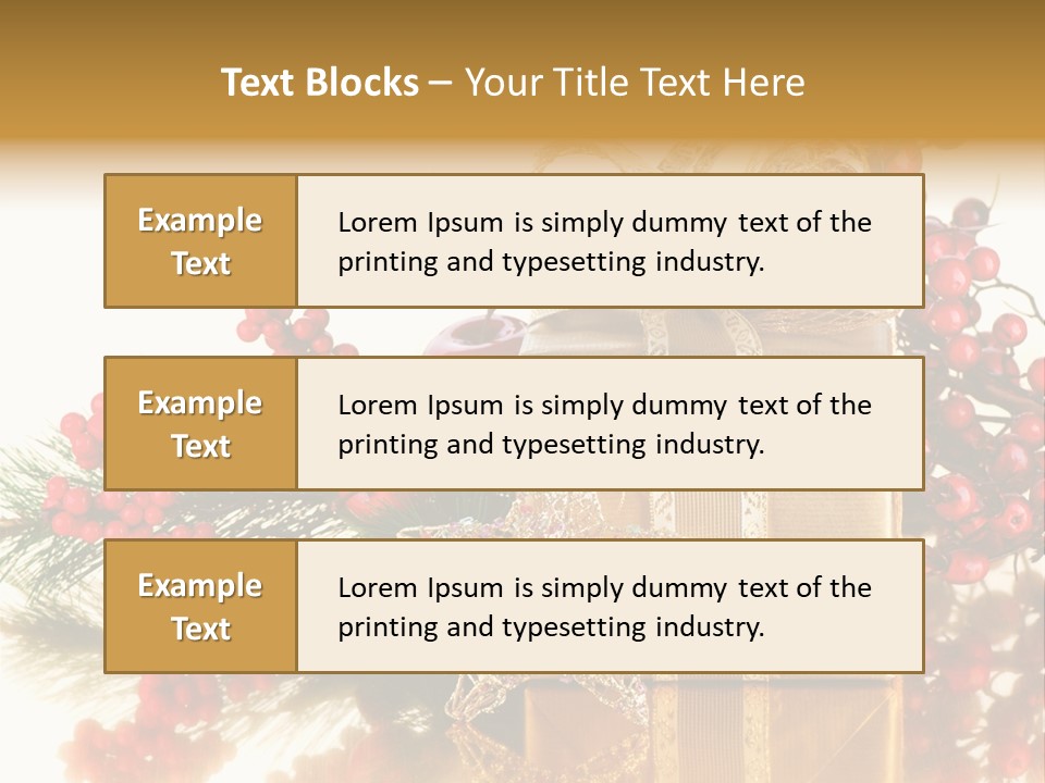 Retro Hanging Text PowerPoint Template