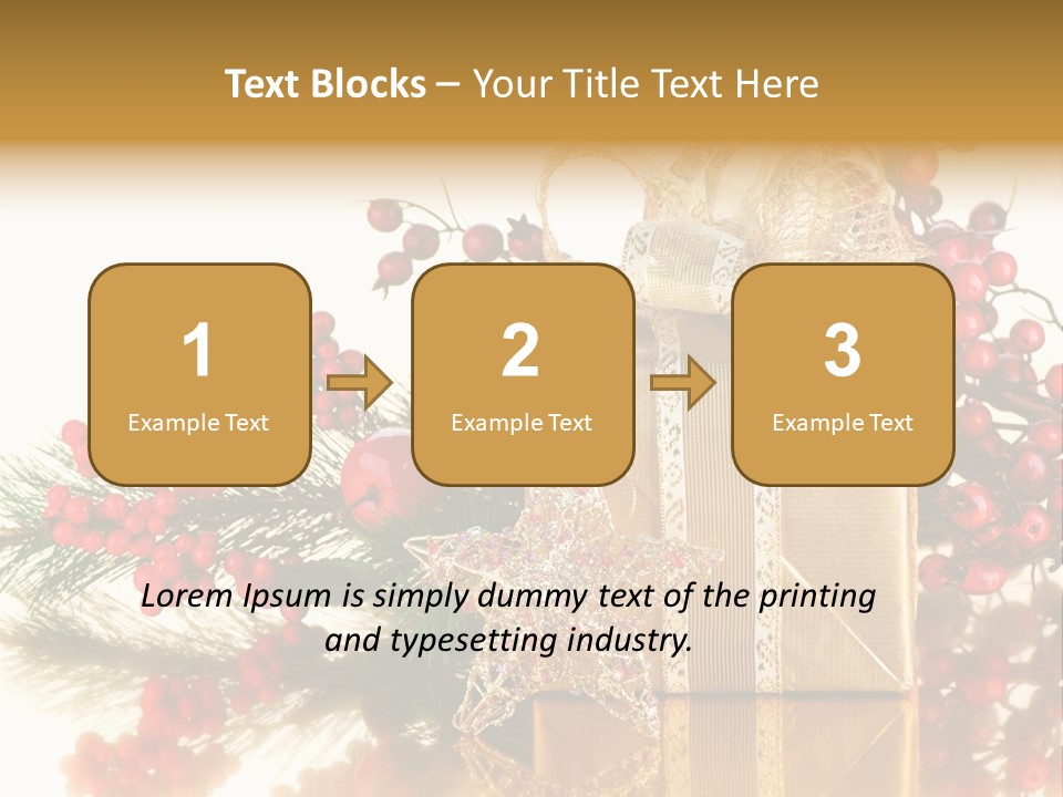 Retro Hanging Text PowerPoint Template