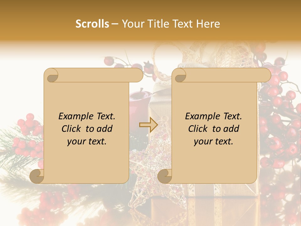 Retro Hanging Text PowerPoint Template
