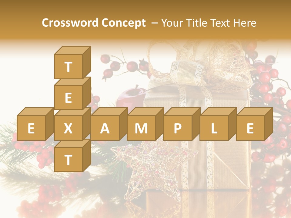 Retro Hanging Text PowerPoint Template