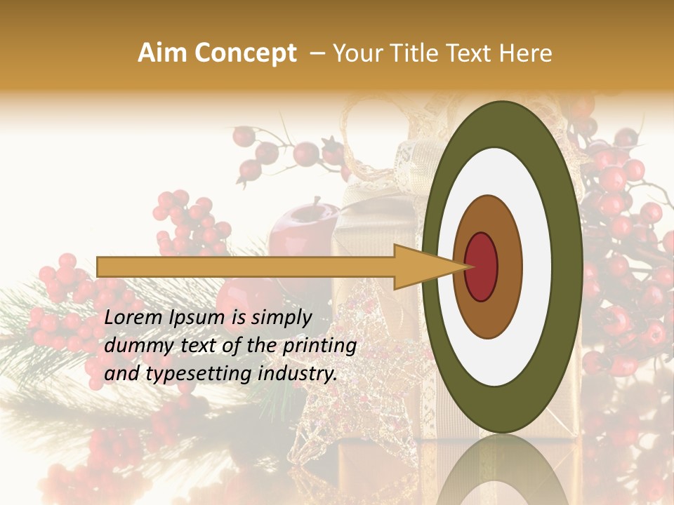 Retro Hanging Text PowerPoint Template