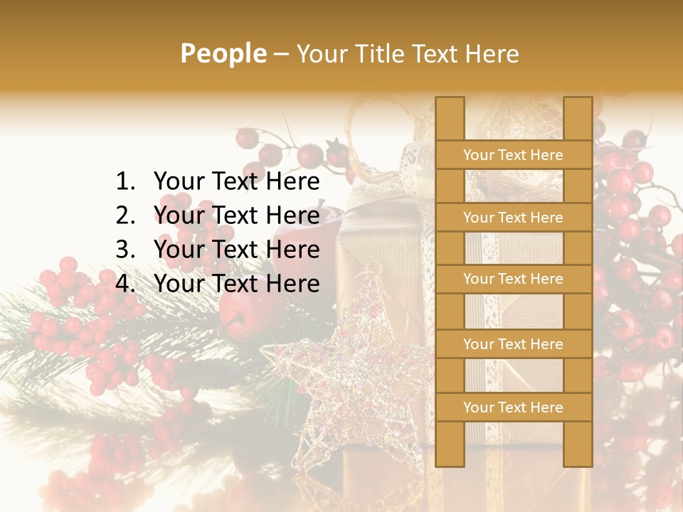 Retro Hanging Text PowerPoint Template