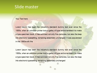 Parsley Borsch Restaurant PowerPoint Template