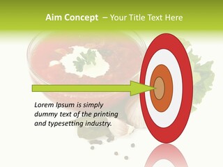 Parsley Borsch Restaurant PowerPoint Template