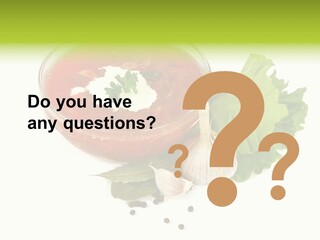 Parsley Borsch Restaurant PowerPoint Template