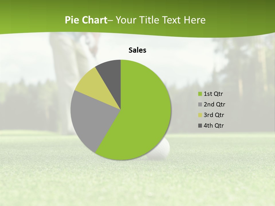 Active Young Golfing PowerPoint Template