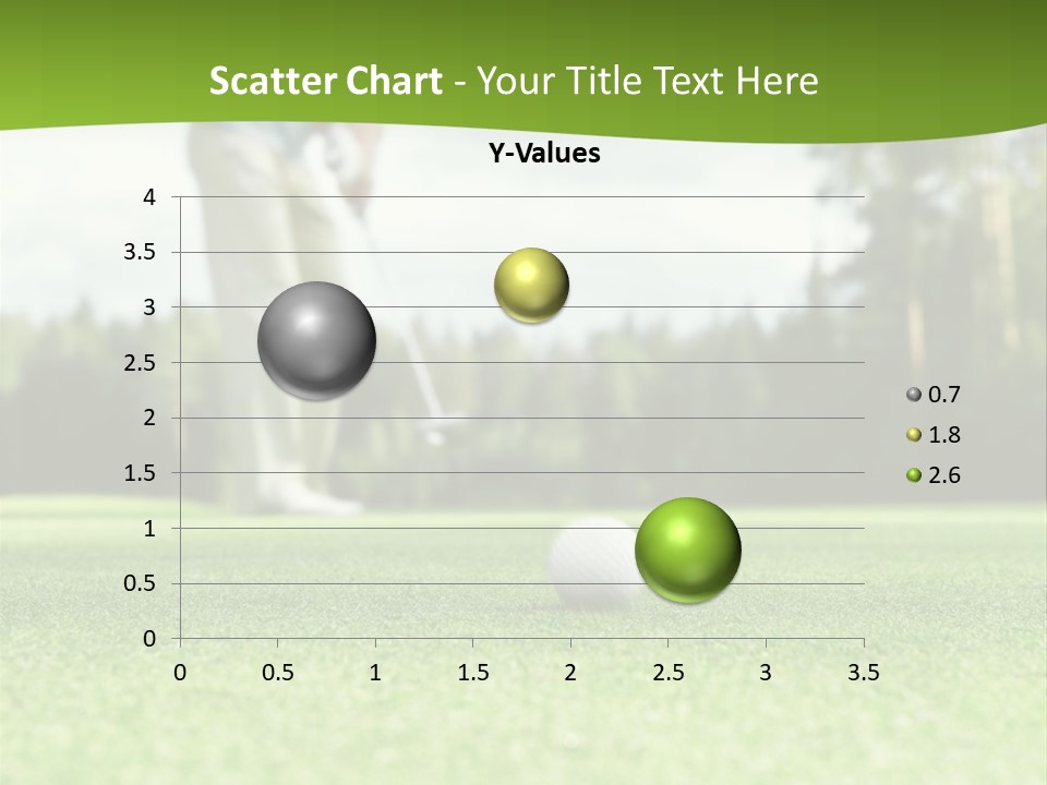 Active Young Golfing PowerPoint Template