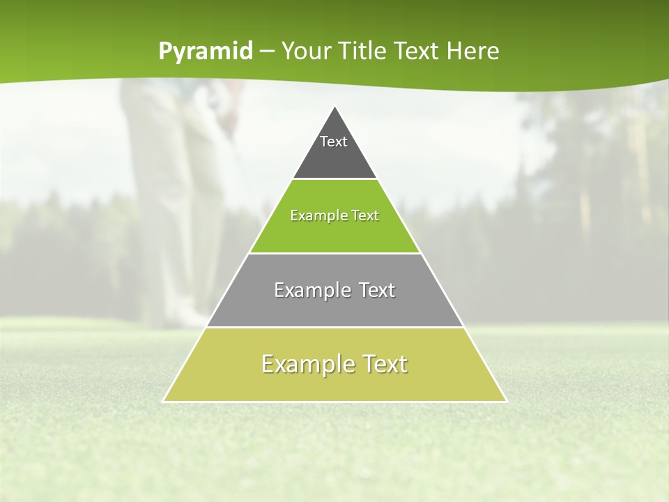 Active Young Golfing PowerPoint Template