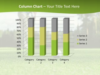 Active Young Golfing PowerPoint Template