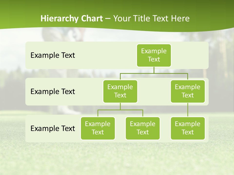 Active Young Golfing PowerPoint Template