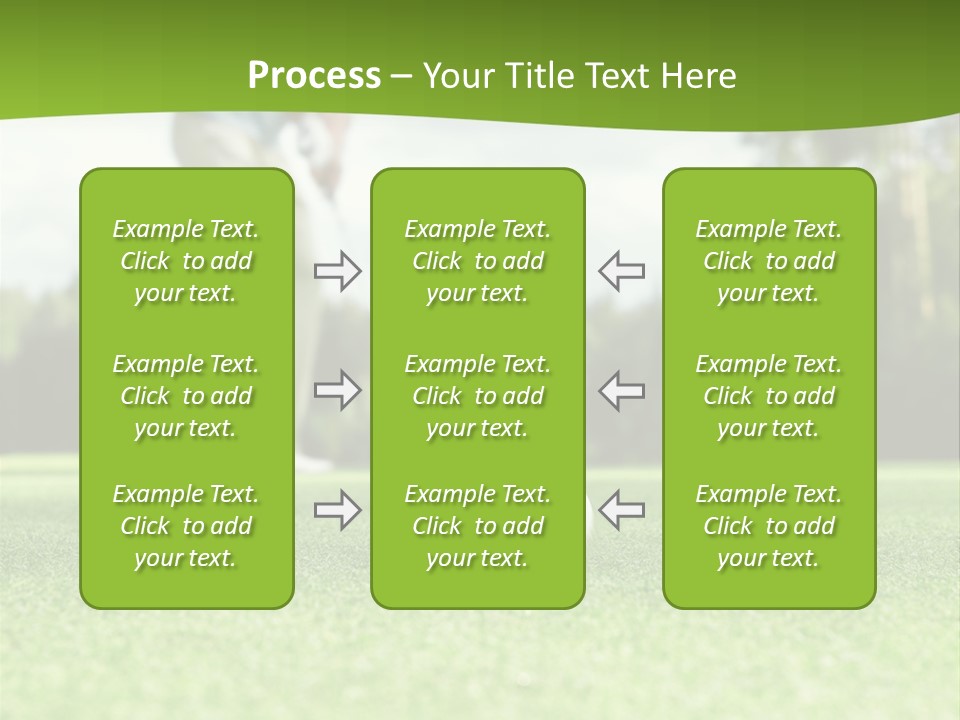 Active Young Golfing PowerPoint Template