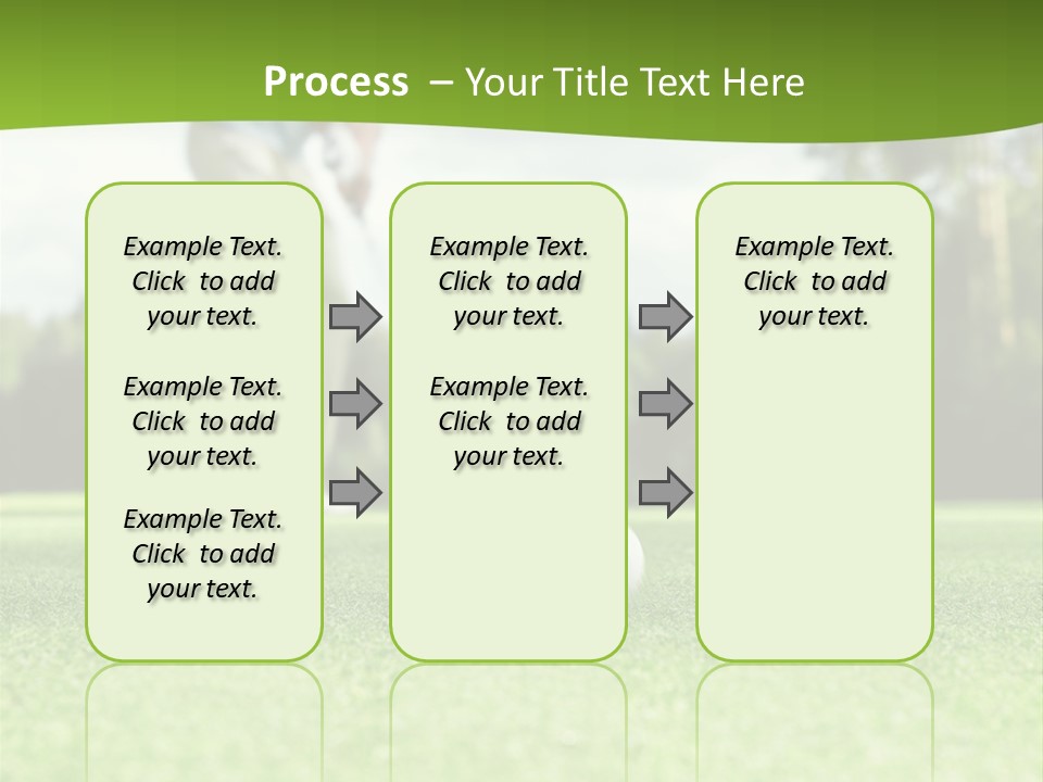 Active Young Golfing PowerPoint Template