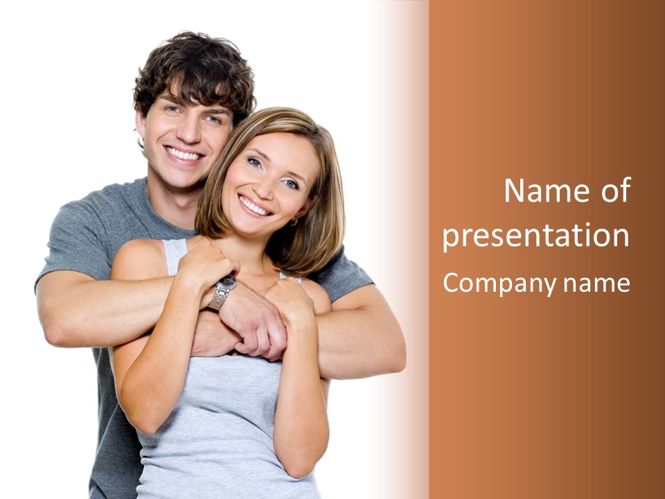 Happy Beautiful Smiling PowerPoint Template