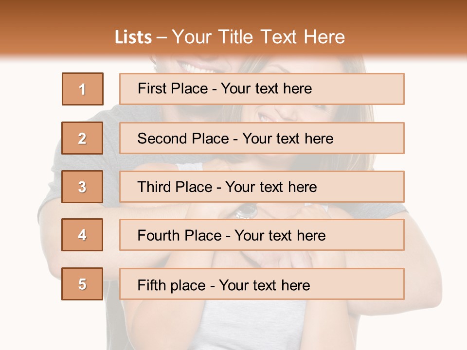 Happy Beautiful Smiling PowerPoint Template