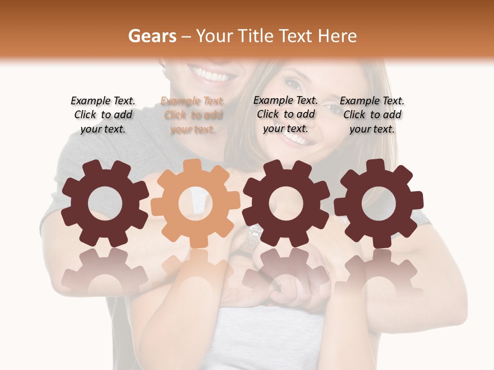 Happy Beautiful Smiling PowerPoint Template