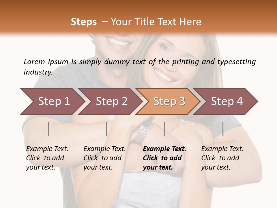 Happy Beautiful Smiling PowerPoint Template