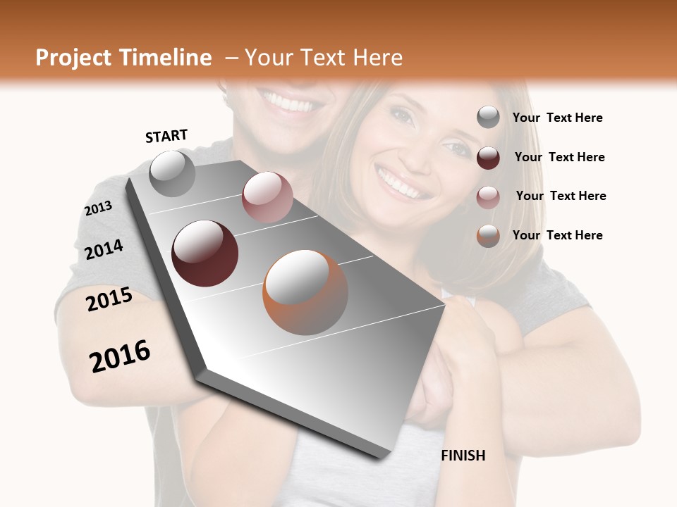Happy Beautiful Smiling PowerPoint Template