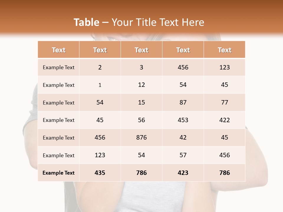 Happy Beautiful Smiling PowerPoint Template
