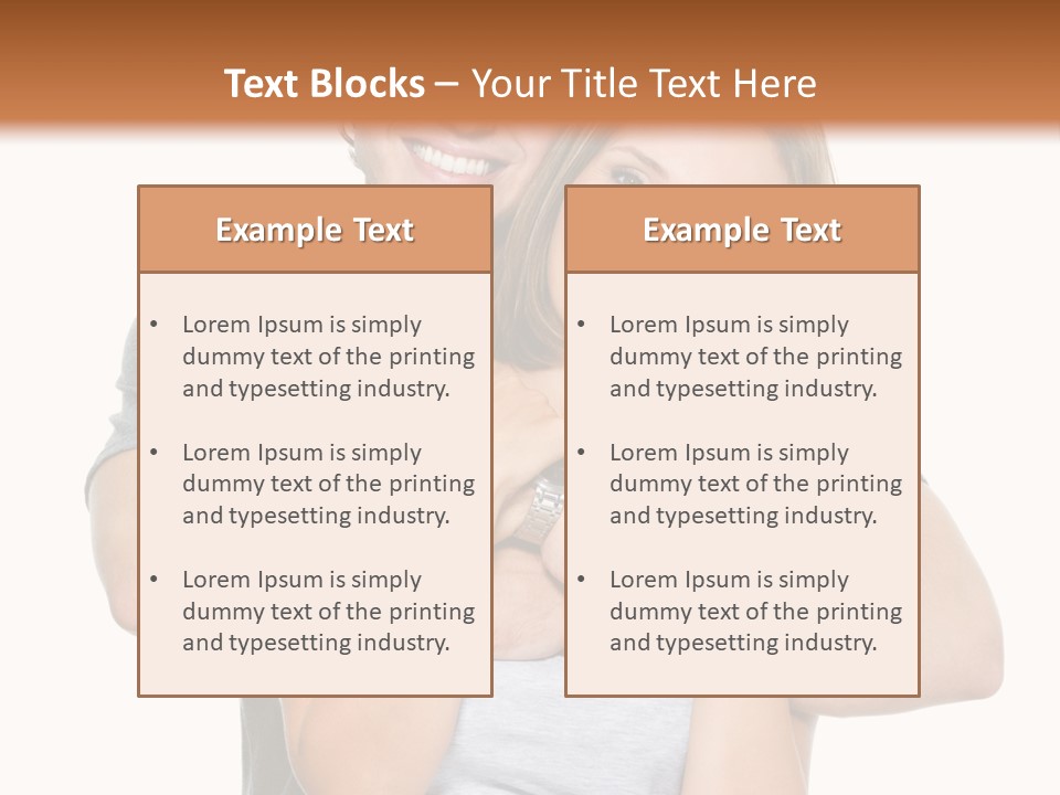 Happy Beautiful Smiling PowerPoint Template