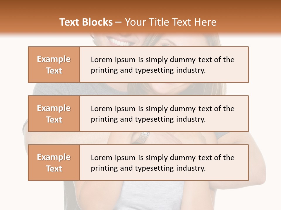 Happy Beautiful Smiling PowerPoint Template