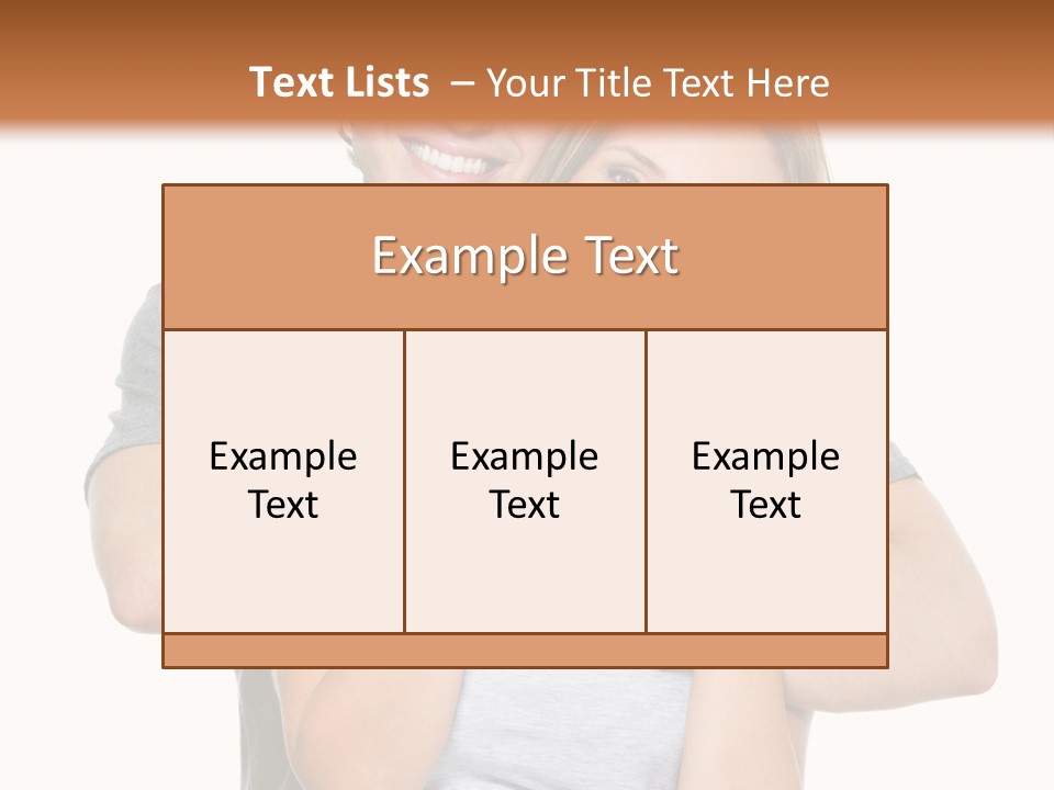 Happy Beautiful Smiling PowerPoint Template
