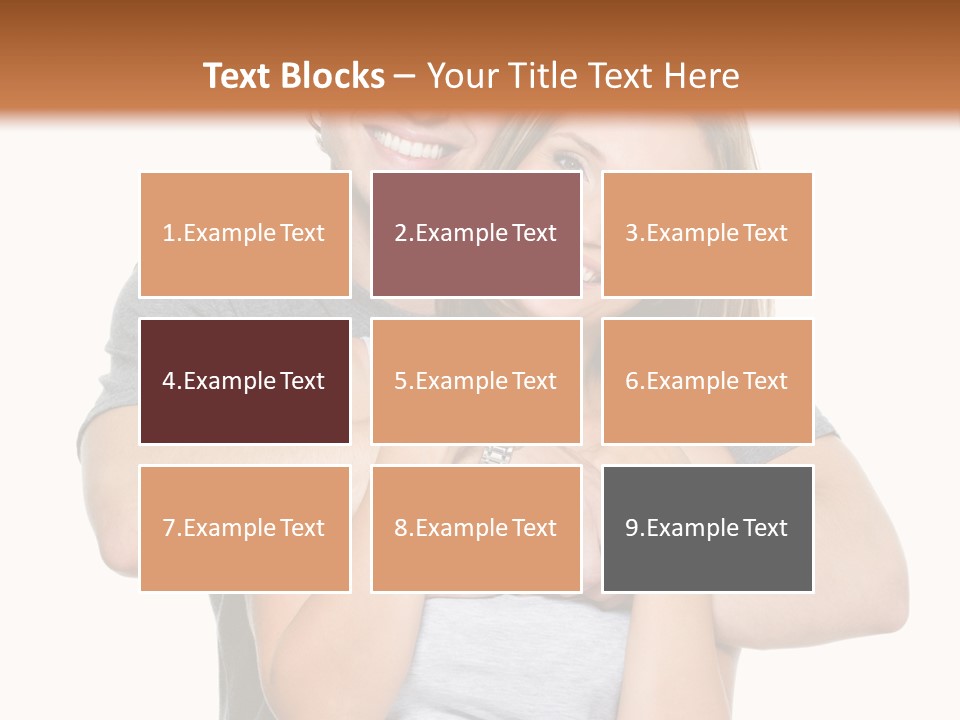 Happy Beautiful Smiling PowerPoint Template