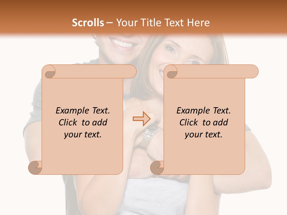 Happy Beautiful Smiling PowerPoint Template