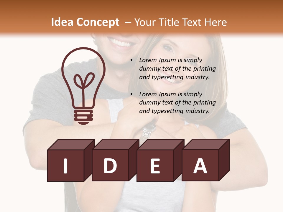 Happy Beautiful Smiling PowerPoint Template