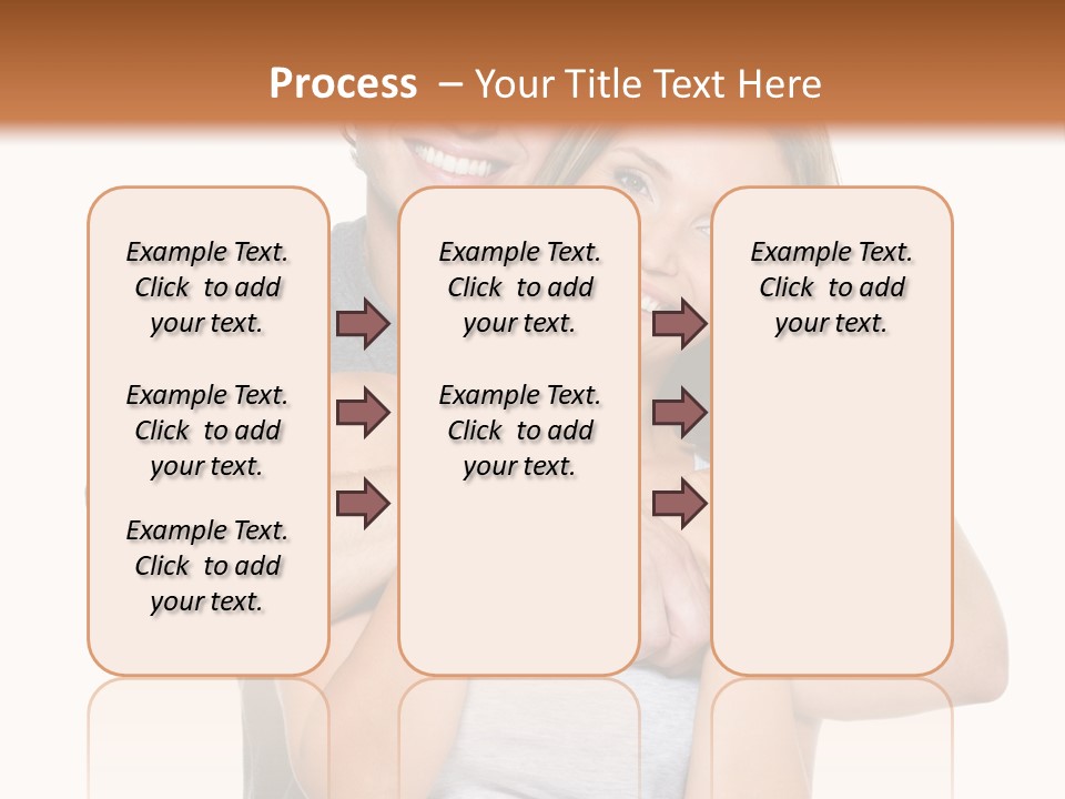 Happy Beautiful Smiling PowerPoint Template