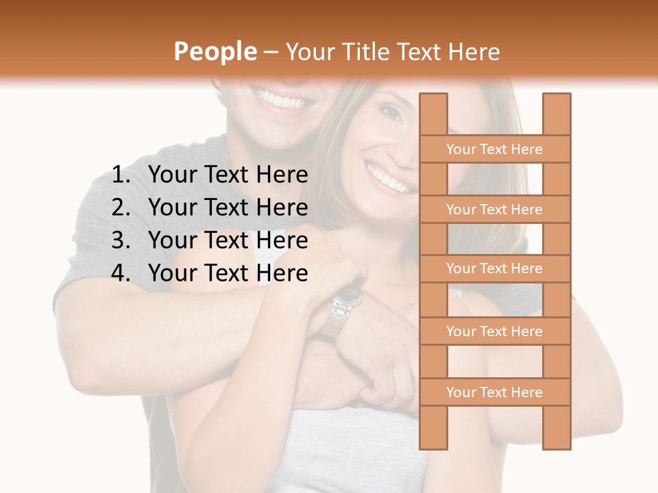 Happy Beautiful Smiling PowerPoint Template