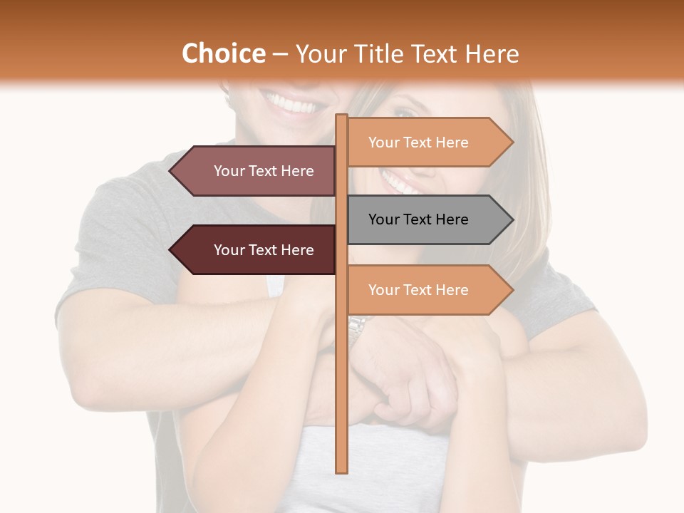 Happy Beautiful Smiling PowerPoint Template