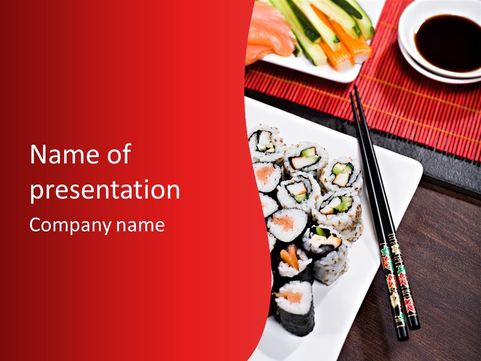 Japan Cuisine Pieces PowerPoint Template