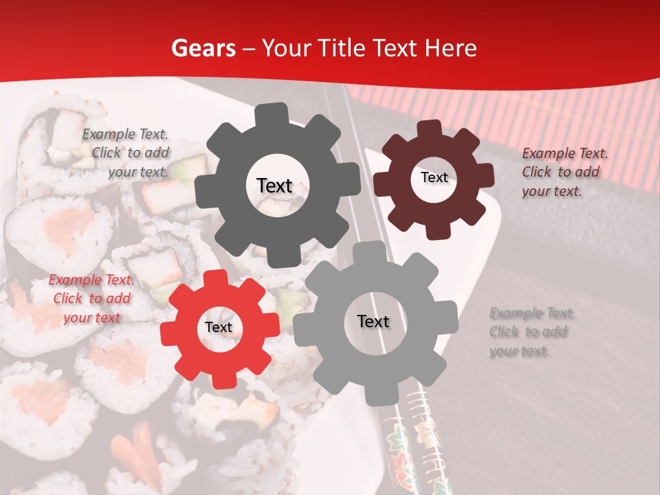 Japan Cuisine Pieces PowerPoint Template