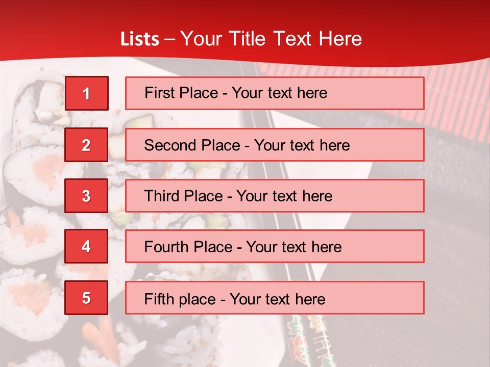 Japan Cuisine Pieces PowerPoint Template