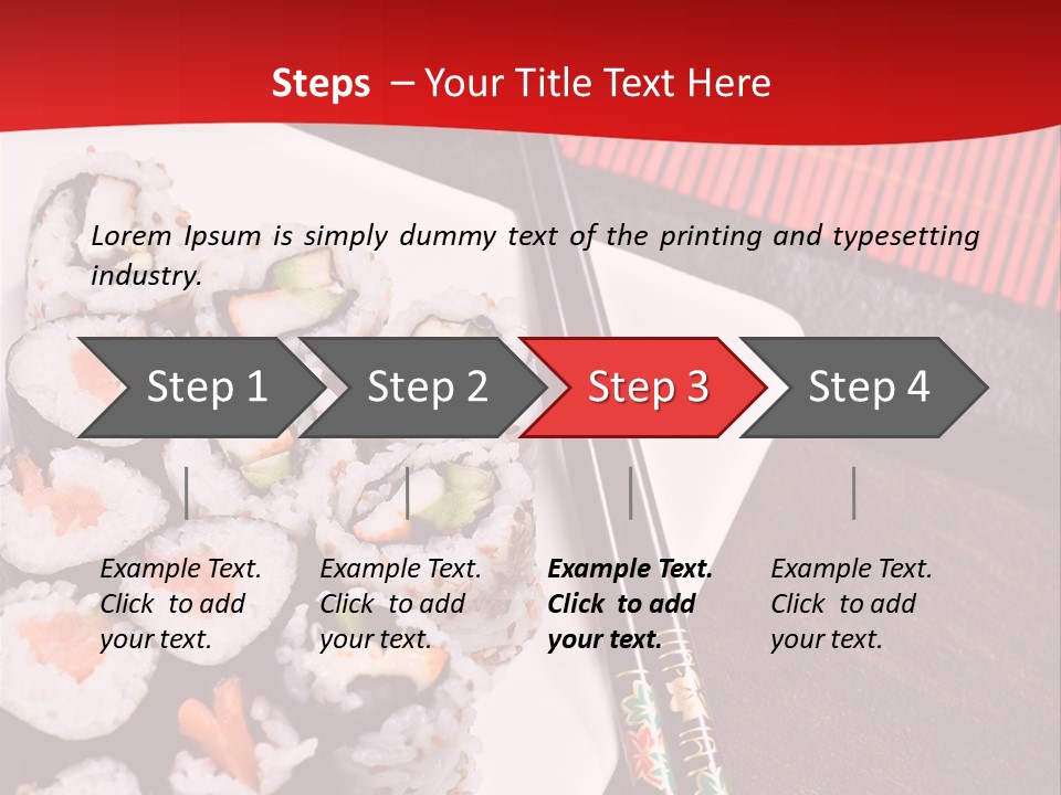 Japan Cuisine Pieces PowerPoint Template
