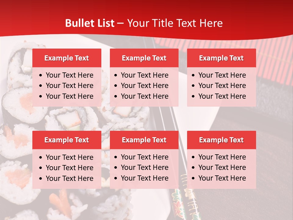 Japan Cuisine Pieces PowerPoint Template