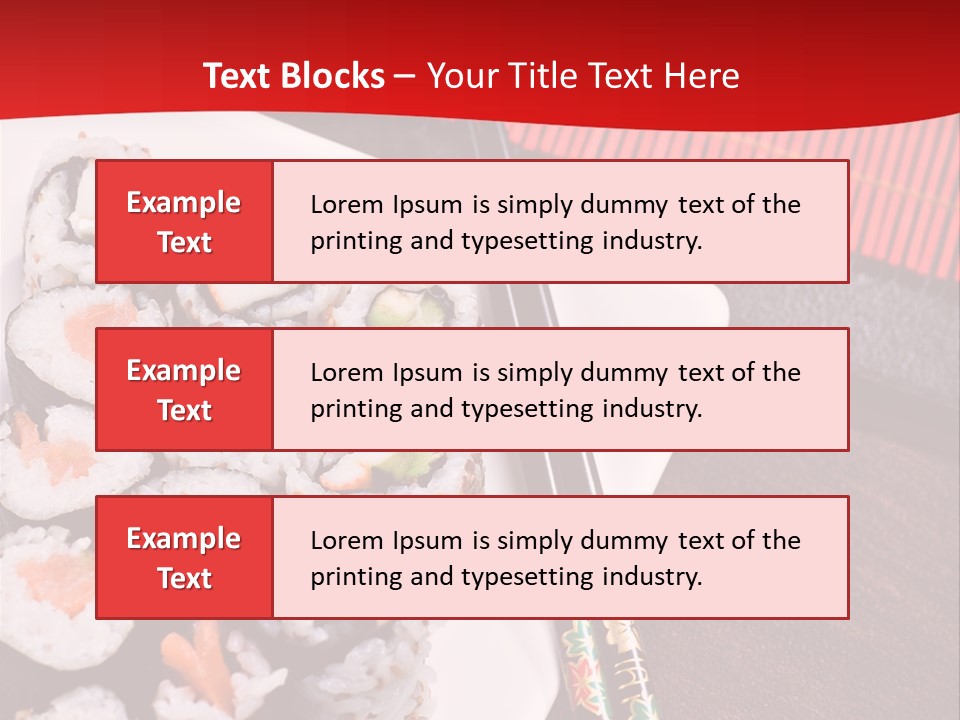 Japan Cuisine Pieces PowerPoint Template