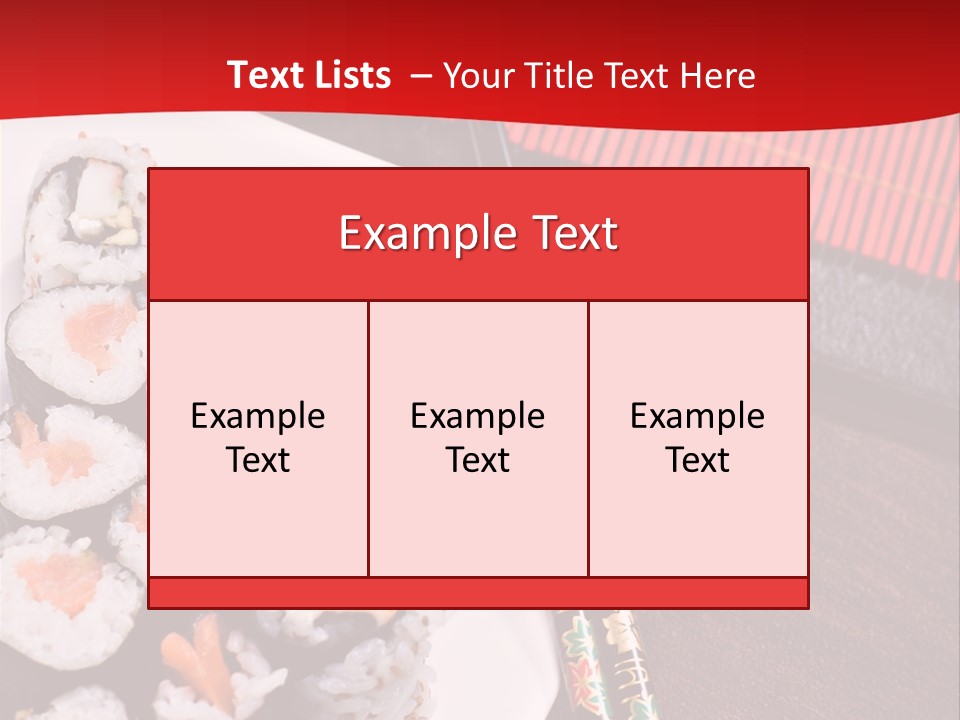 Japan Cuisine Pieces PowerPoint Template