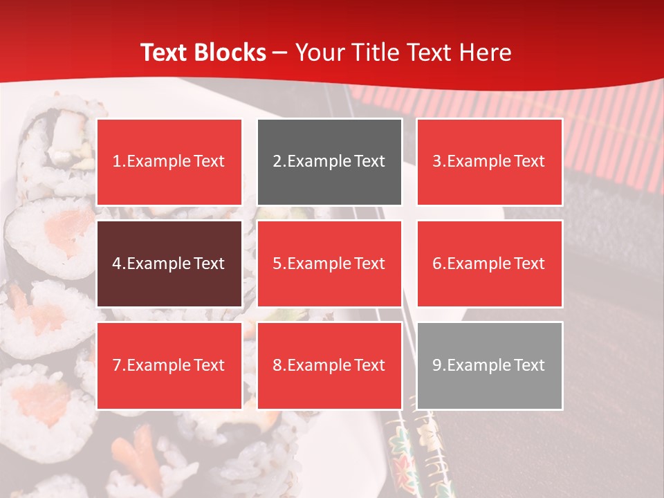 Japan Cuisine Pieces PowerPoint Template