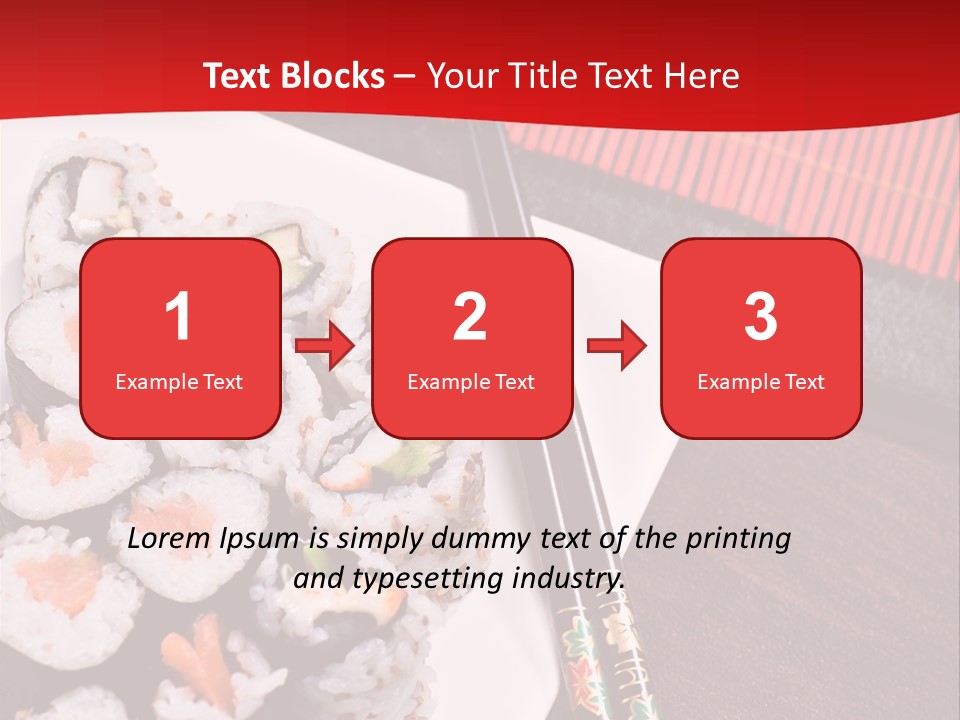 Japan Cuisine Pieces PowerPoint Template