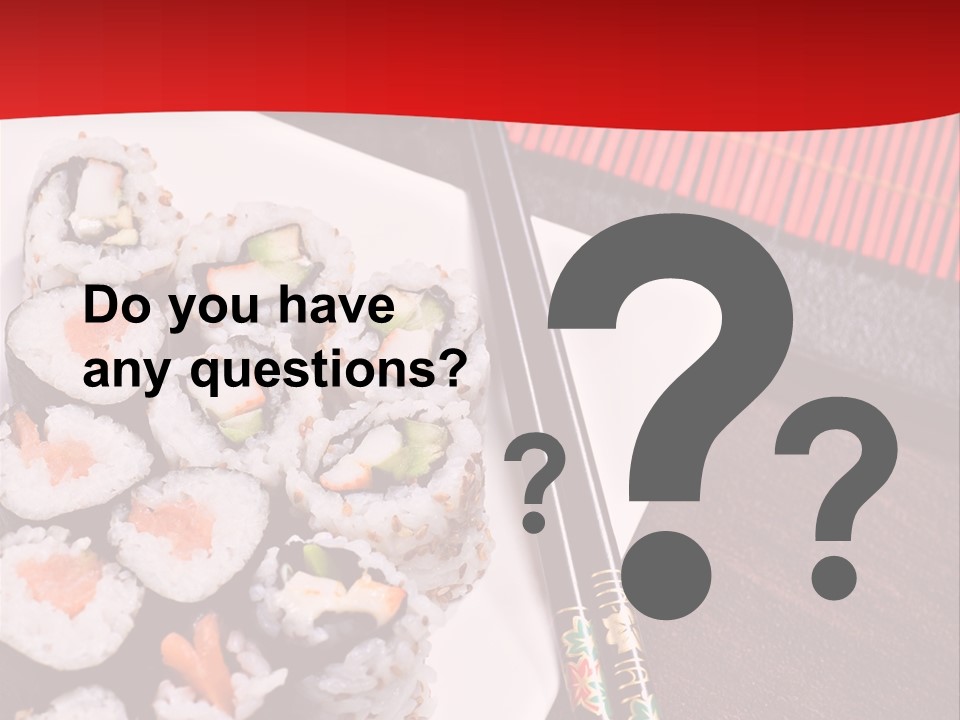 Japan Cuisine Pieces PowerPoint Template