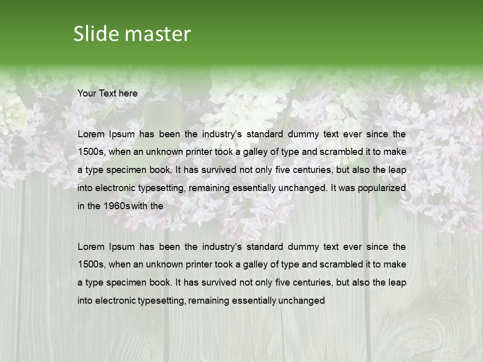 Wood Nature Wooden PowerPoint Template