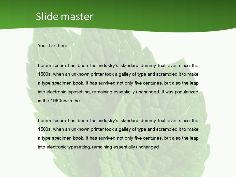 Background Shot Food PowerPoint Template