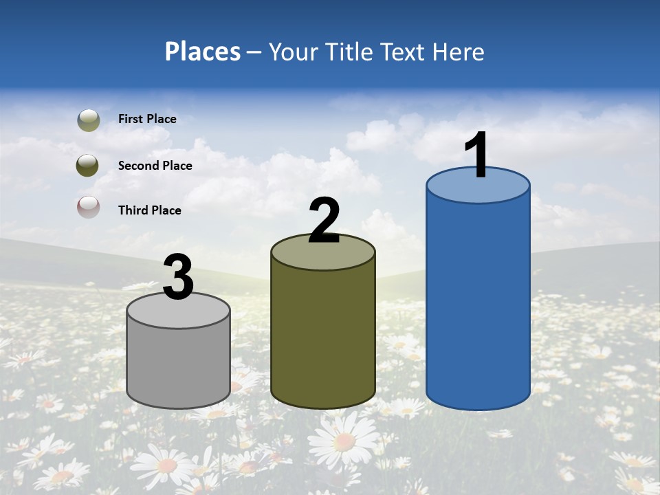 Blue Camomile Scenic PowerPoint Template