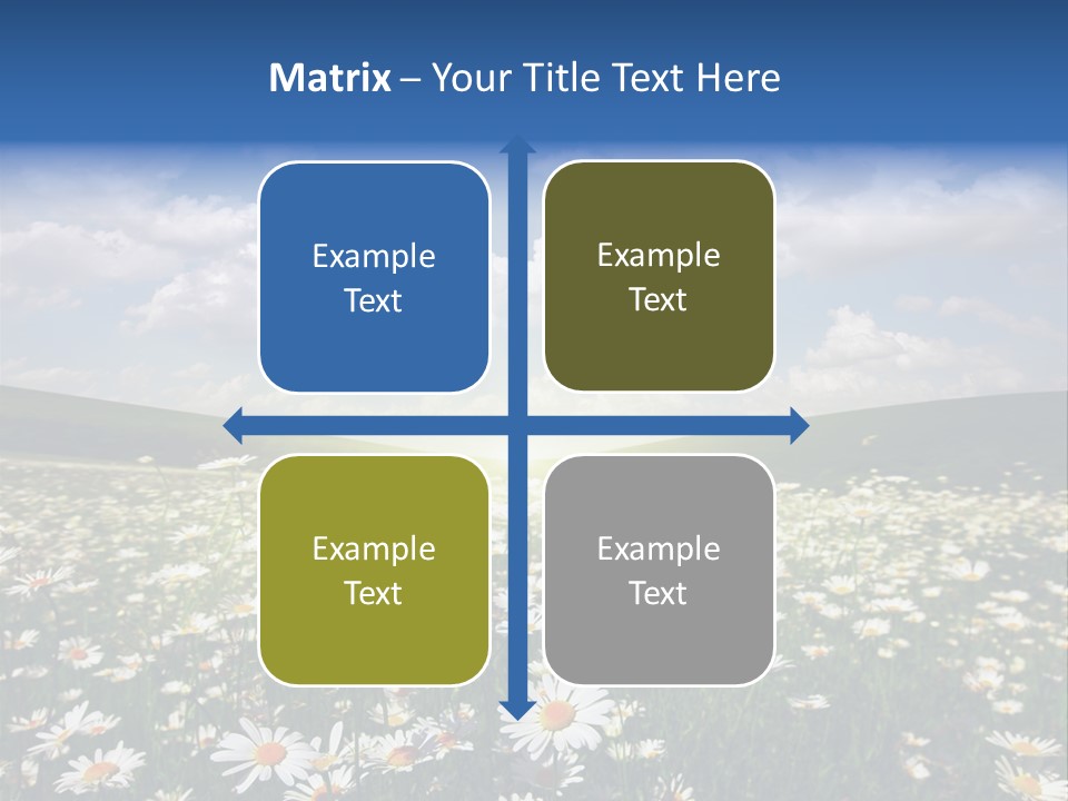 Blue Camomile Scenic PowerPoint Template