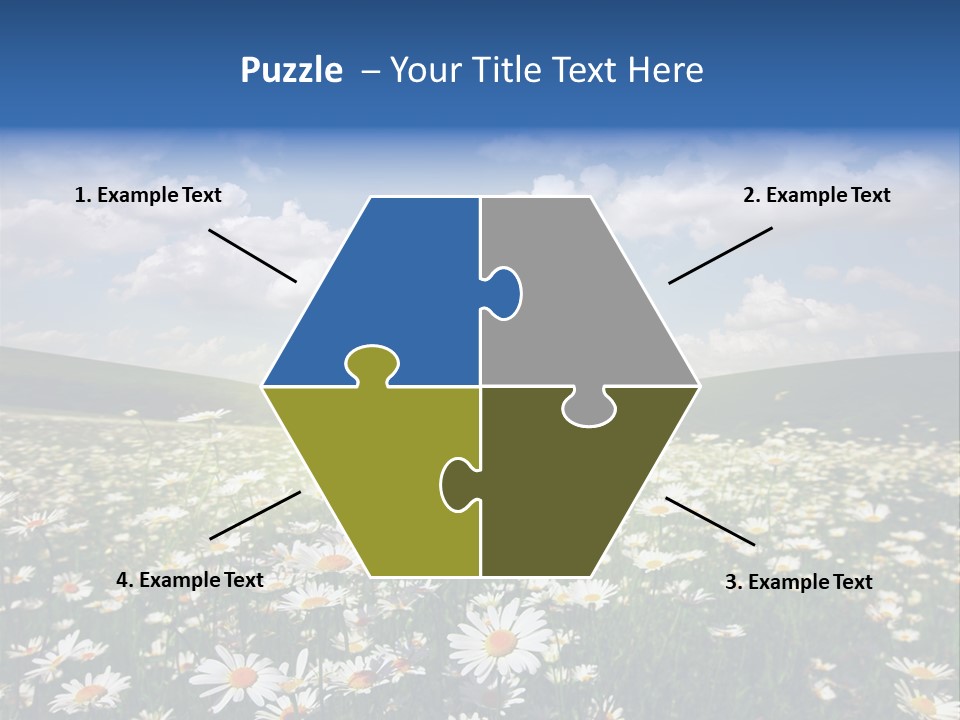 Blue Camomile Scenic PowerPoint Template