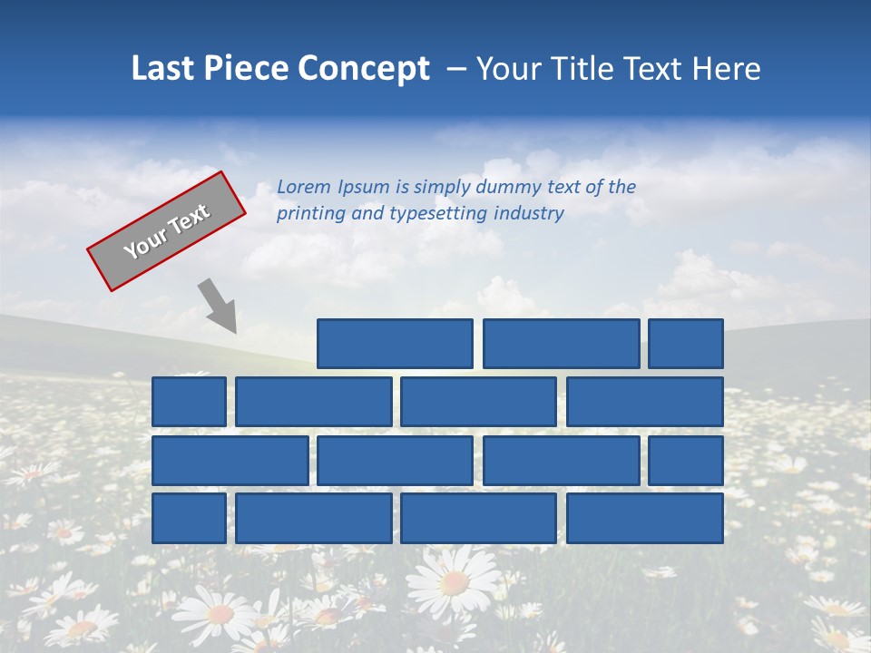 Blue Camomile Scenic PowerPoint Template