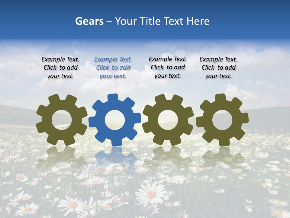 Blue Camomile Scenic PowerPoint Template