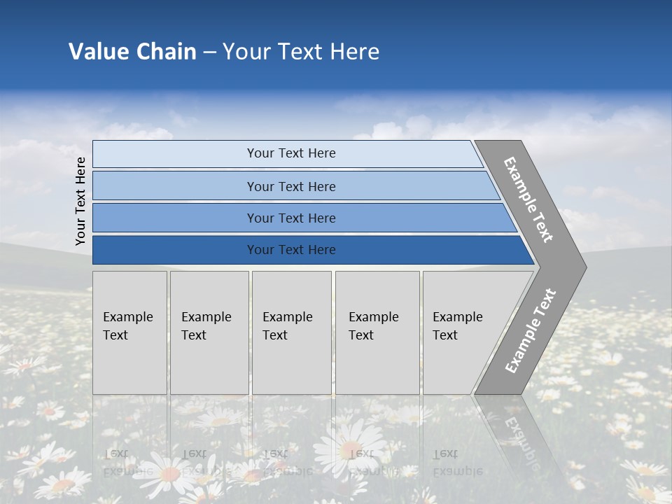 Blue Camomile Scenic PowerPoint Template