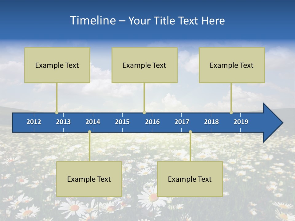 Blue Camomile Scenic PowerPoint Template